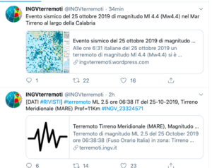 terremoto 25 ottobre