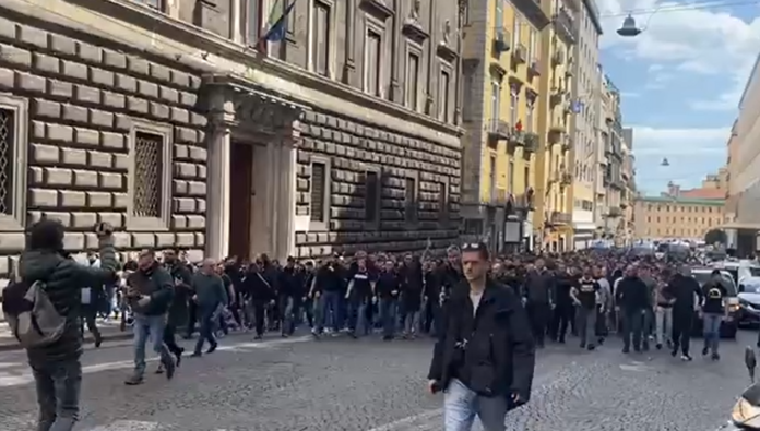ultras Eitrancht a Napoli