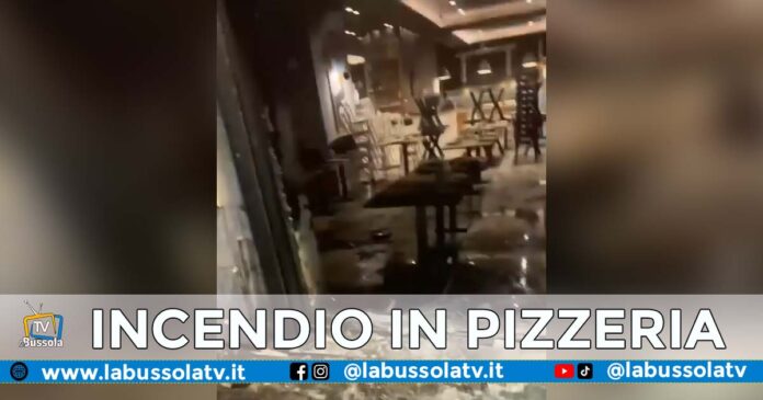 INCENDIO PIZZERIA LA NUOVA ITALIA SECONDIGLIANO