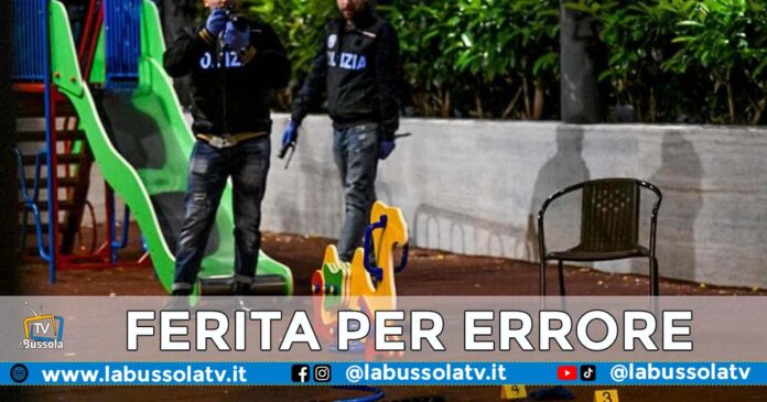 NAPOLI SPARATORIA DONNA FERITA ERRORE