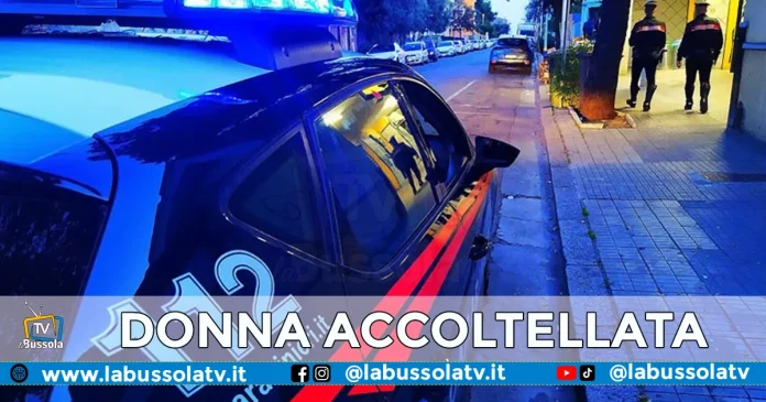 Donna accoltellata Recale