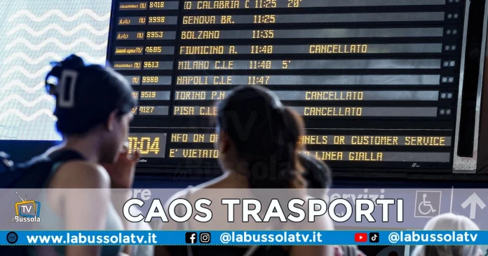SCIOPERO TRASPORTI STAZIONE CENTRALE NAPOLI
