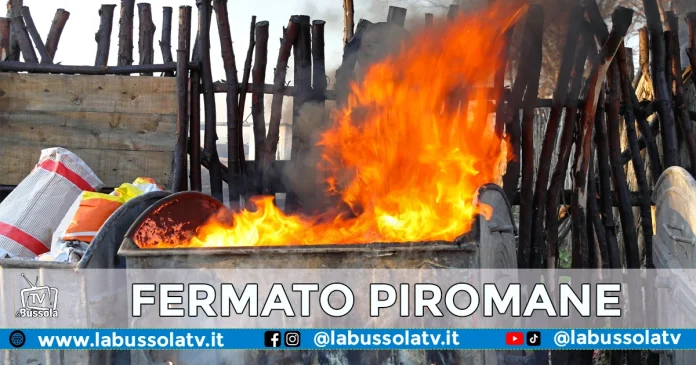 PIROMANE PORTICI ERCOLANO