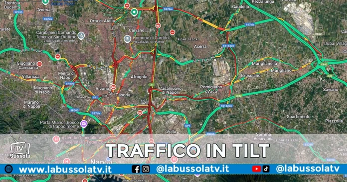NAPOLI TRAFFICO GIRO D'ITALIA