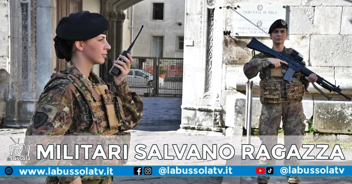 NOLA MILITARI SALVANO RAGAZZA
