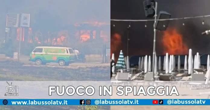 BAIA DOMIZIA INCENDIO