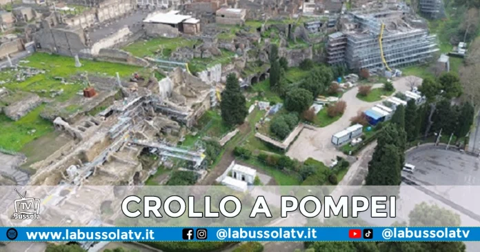 Crollo nell'insula Meridionalis Pompei