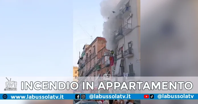 INCENDIO APPARTAMENTO NAPOLI ARENACCIA
