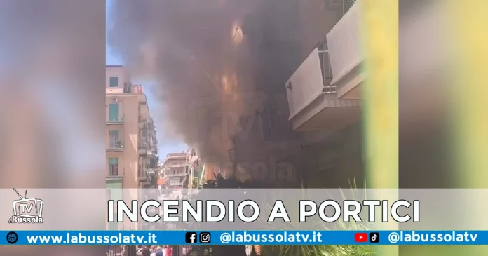 INCENDIO PORTICI