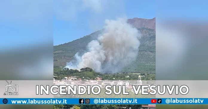 INCENDIO SUL VESUVIO