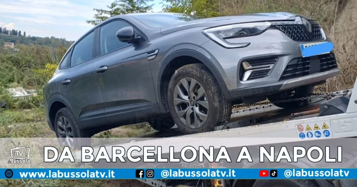 AUTO RUBATA BARCELLONA A NAPOLI