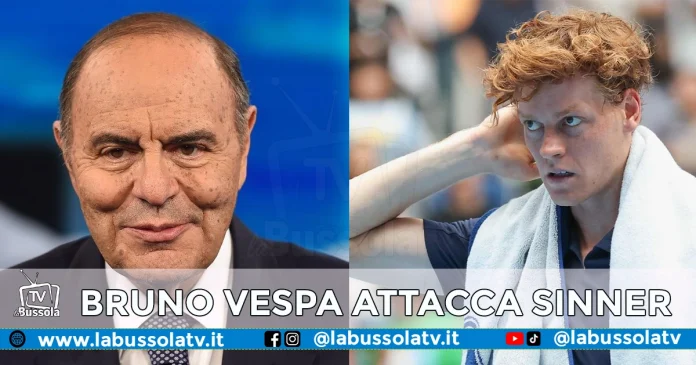 BRUNO VESPA E JANNIK SINNER