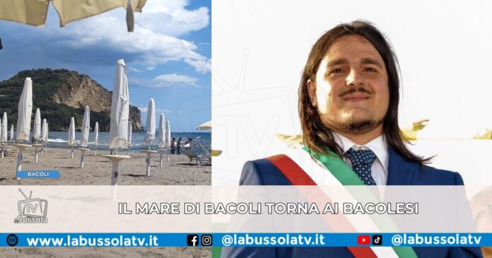 Bacoli si riprende il mare 25mila mq di spiagge militari tornano ai cittadini, l'annuncio del Sindaco Josi Della Ragione