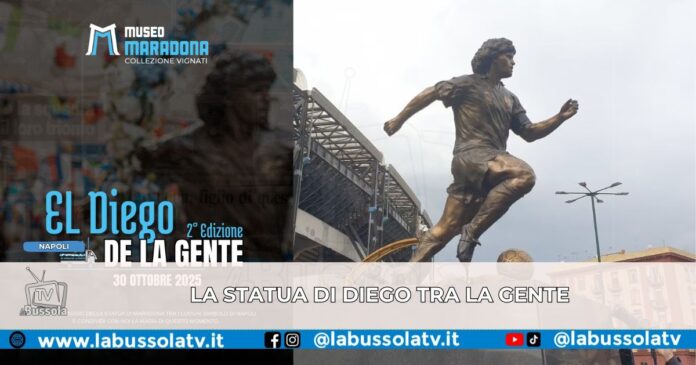 La statua di Maradona torna tra la sua gente il 30 ottobre un giro per la città di Napoli nel giorno del suo 65° compleanno