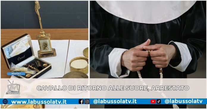 Napoli ruba oggetti sacri e tenta 'cavallo di ritorno' alle suore, arrestato 38enne dai Falchi di Piazza Garibaldi