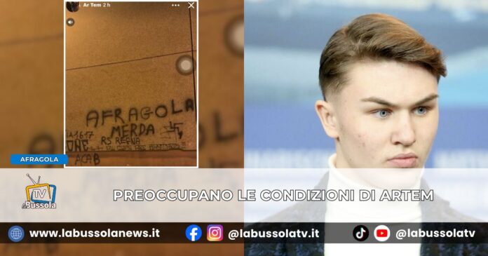 L'attore di Mare Fuori Artem Tkachuk fuori controllo ad Afragola insulti, video shock e oggetti lanciati per strada