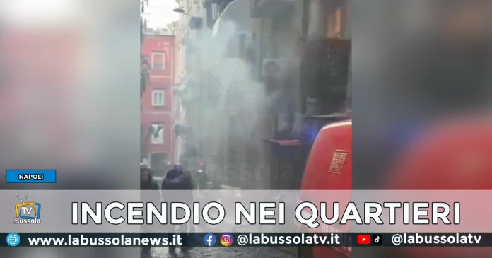 INCENDIO QUARTIERI SPAGNOLI