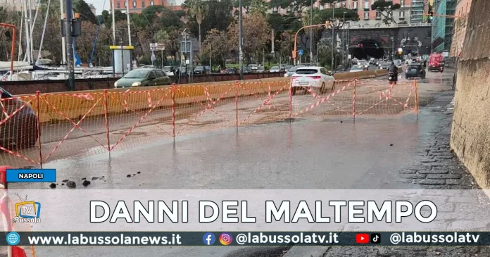 MALTEMPO IN CAMPANIA NAPOLI VIA ACTON