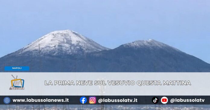 Maltempo in Campania temperature in calo, neve sulla cima del vesuvio, strade imbiancate nel salernitano