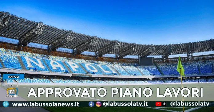 NAPOLI LAVORI STADIO MARADONA