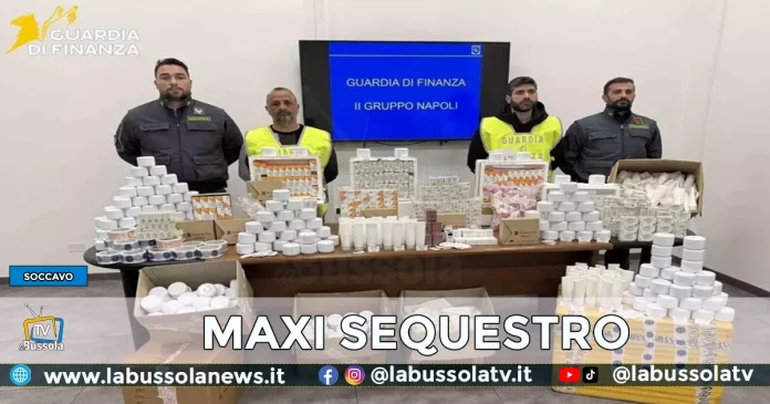 NAPOLI SEQUESTRO FARMACI ESTETICI