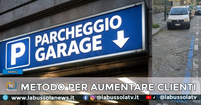 VOMERO GARAGE PARCHEGGIO STRISCIA BLU