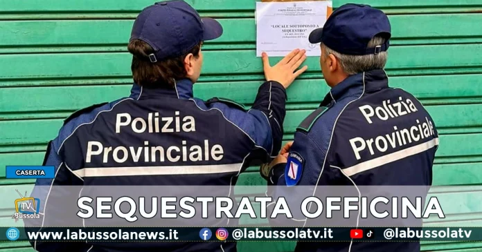 CASERTA SEQUESTRATA OFFICINA