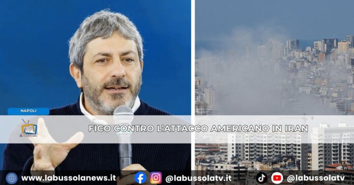 Conflitto in Iran, Il Presidente della Regione Campania Roberto Fico Contrario all'uso delle basi Nato, attacco è illegale
