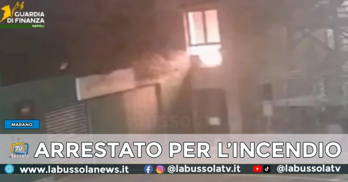 INCENDIO GIUDICE DI PACE MARANO