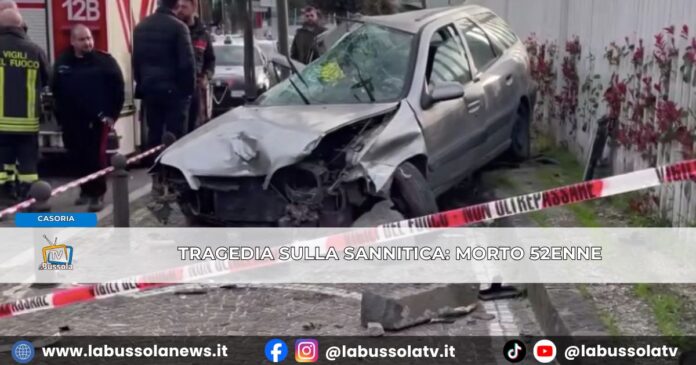 Tragedia a Casoria il 52enne Sergio C. perde il controllo e impatta contro un palo dell'Enel, morto