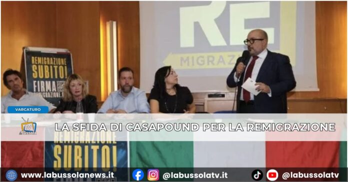 A Napoli la sfida di Casapound “remigrazione anche per i regolari”. Marsella “nessuna deportazione, incentivi ai volontari”