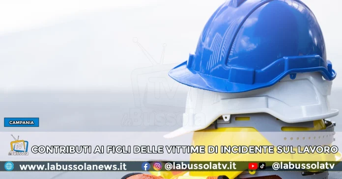 Campania contributo figli vittime incidenti lavoro