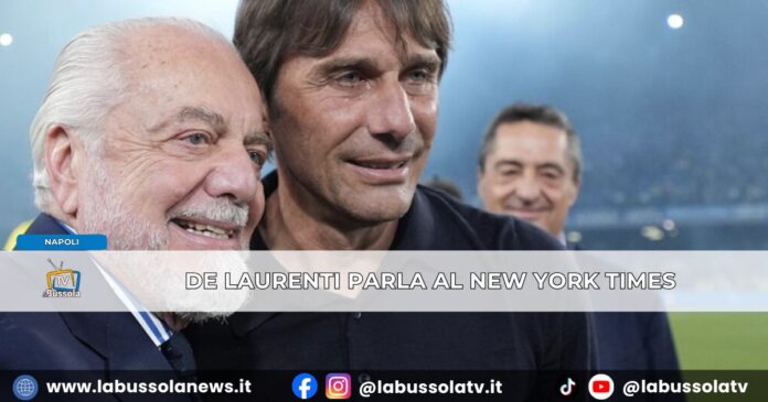 De Laurentiis dal NYT su Conte “Squadra sua creazione, la ucciderebbe abbandonandola proprio all'ultimo minuto