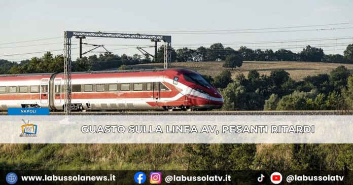 Guasto sulla linea dell'Alta Velocità Napoli - Roma, ritardi stimati fino a 3 ore. Disagi anche per gli Intercity