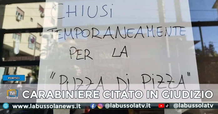 PORTICI PIZZERIA DANESE CHIUSI PER PUZZA DI PIZZA