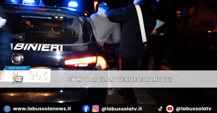 Camorra colpo a Sant'Antimo ai clan Verde e Ranucci per la gestione del narcotraffico, 26 arresti