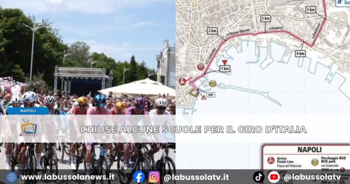 Giro d’Italia 2026 a Napoli scuole chiuse in alcuni comuni della provincia e traffico rivoluzionato per il 14 maggio