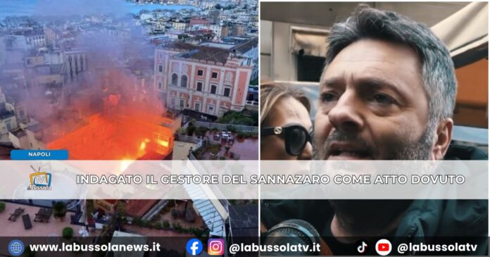 Napoli, rogo al teatro Sannazaro il gestore Salvatore Varonio indagato come atto dovuto Napoli, rogo al teatro Sannazaro il gestore Salvatore Varonio indagato come atto dovuto