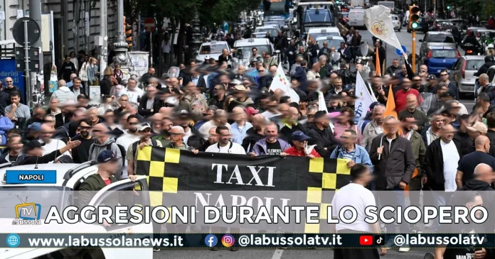 SCIOPERO TAXI NAPOLI AGGRESSIONE NCC