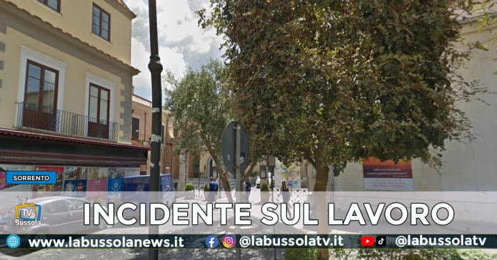 SORRENTO INCIDENTE SUL LAVORO