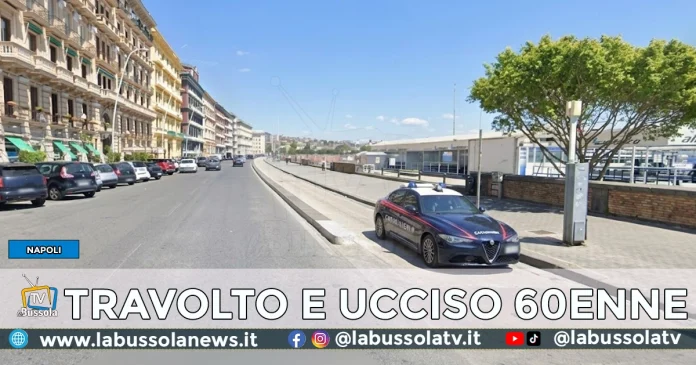 60 enne investito e ucciso via Caracciolo