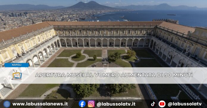 Dal primo luglio a Napoli i Musei Del Vomero aperti 27 ore in più alla settimana