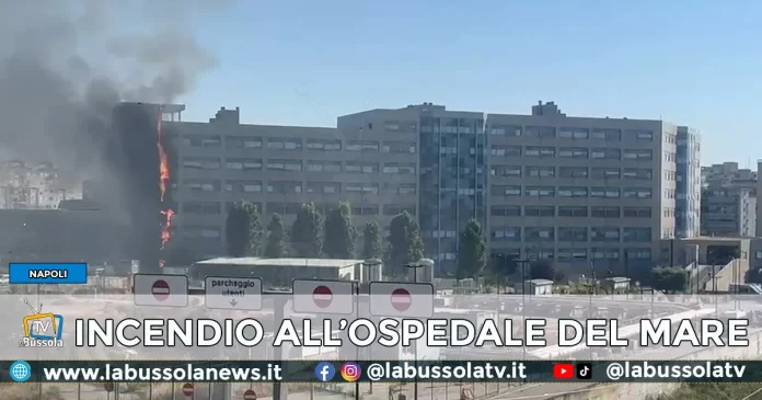 INCENDIO OSPEDALE DEL MARE NAPOLI