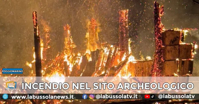 INCENDIO POGGIOMARINO SITO ARCHEOLOGICO