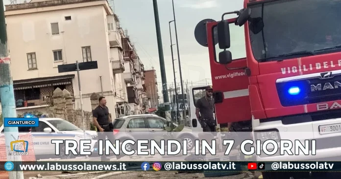INCENDIO VIA GIANTURCO