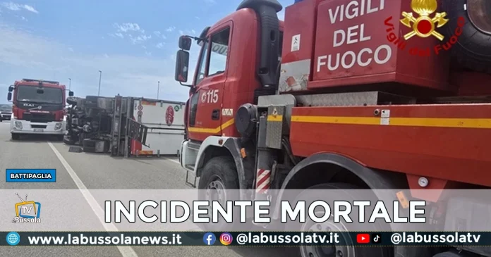 INCIDENTE STRADALE BATTIPAGLIA MORTO 30ENNE CASALNUOVO