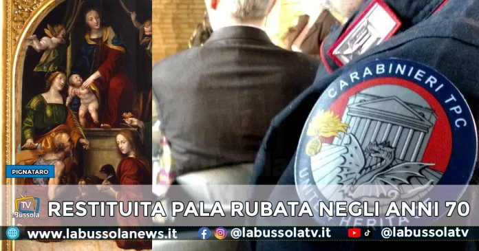 PIGNATARO PALA RUBATA RESTITUITA