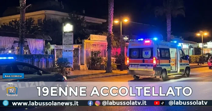 BAIA DOMIZIA 19ENNE ACCOLTELLATO
