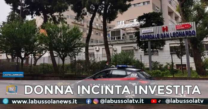 CASTELLAMMARE DI STABIA DONNA INCINTA INVESTITA