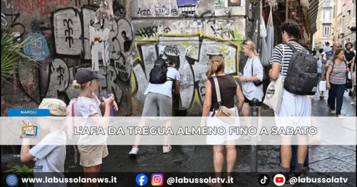 Caldo, svolta sul fronte meteo, Napoli respira, stop all’afa l’Italia verso il verde con 2 bollini rossi domani e uno venerdì